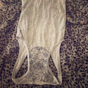 Tank top lace in the back cotton in the front